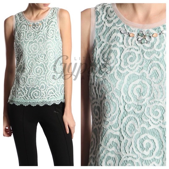 Ryu Sweet Mint and Jeweled Top - Picture 8 of 12